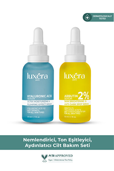 luxera paris Nemlendirici, Ton Eşitleyici, Aydınlatıcı Cilt Bakım Seti