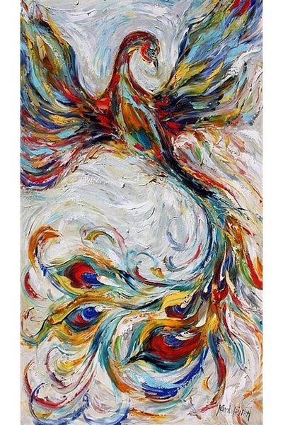 MARCEL SANAT Phoenix Diamond Mosaic Painting Inside Colors 46x81cm