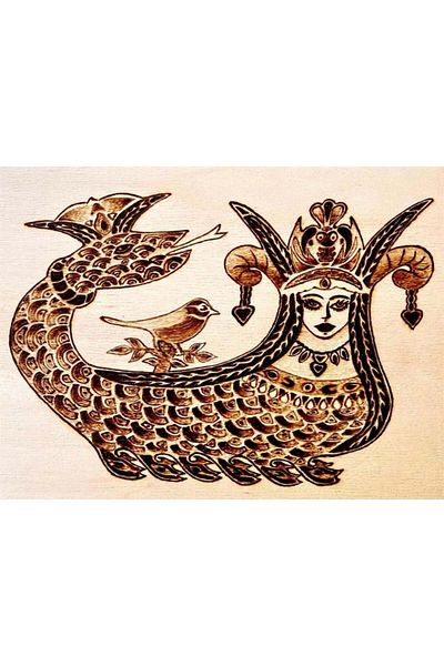 Marcel Kristal Tablo Brown Şahmeran Marcel Art Diamond Mosaic Painting 81x61cm
