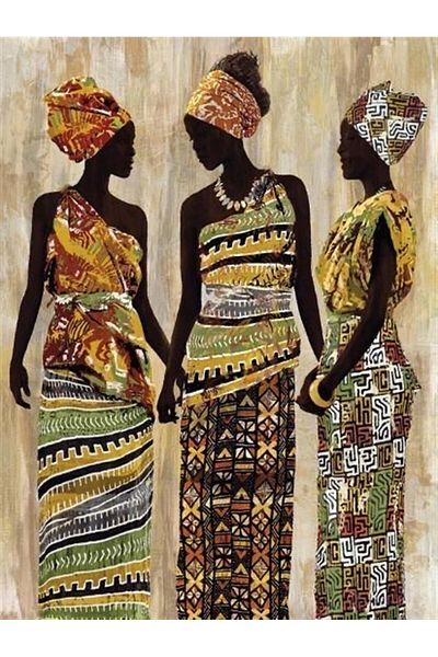 MARCEL SANAT 48x66 Diamond Mosaic Painting - African Women