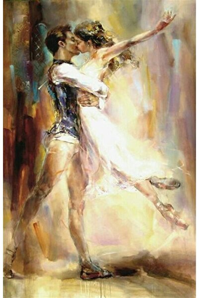 Marcel Kristal Tablo Balerin Ve Balet Marcel Sanat Elmas Mozaik Tablo 38x58cm