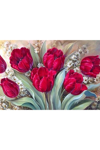 Marcel Kristal Tablo Flower Beauty Marcel Art Diamond Mosaic Painting 71x51cm