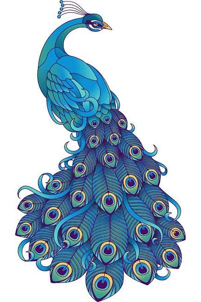 Marcel Kristal Tablo Blue Peacock Diamond Mosaic Painting 20x36cm