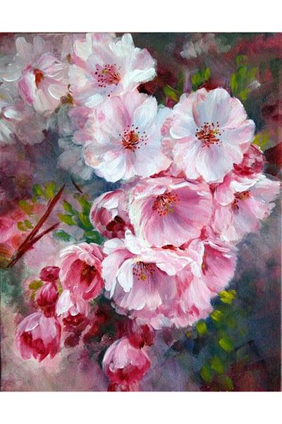 MARCEL SANAT Cherry Blossoms Diamond Mosaic Painting 48x60cm