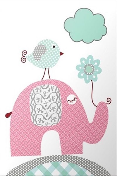 Marcel Kristal Tablo Baby Elephant Marcel Art Diamond Mosaic Painting 48x71cm