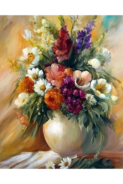 MARCEL SANAT Flower Potporisi Diamond Mosaic Painting 53x66cm