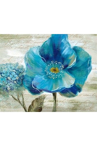 MARCEL SANAT Blue Flower Diamond Mosaic Painting 66x51cm