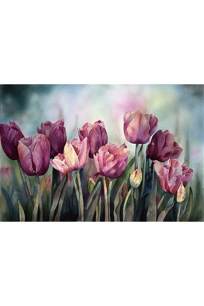 MARCEL SANAT Tulips Diamond Mosaic Painting 76x51cm