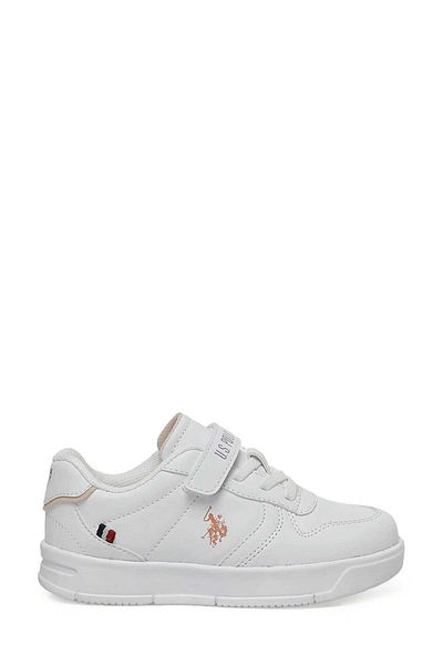U.S. Polo Assn. Adidași ANDREI JR 3PR WHITE GIRL-Salmon Alb