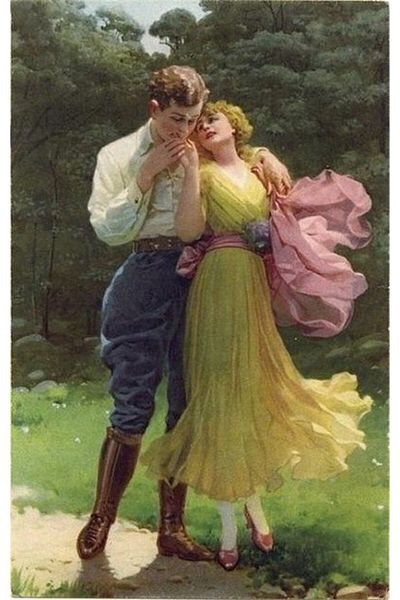 MARCEL SANAT Couple in the Forest Marcel Art Diamond Mosaic Painting 43x69cm