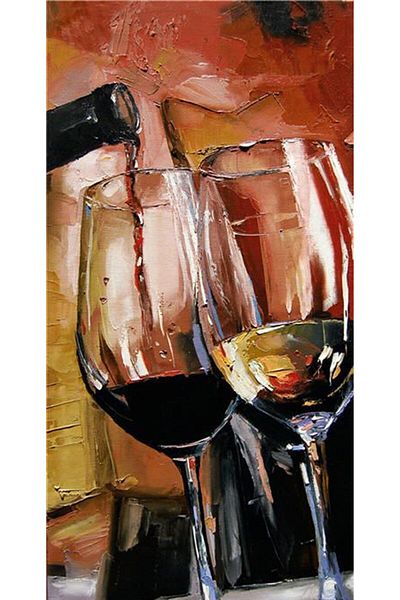 Marcel Kristal Tablo Goblets Marcel Art Diamond Mosaic Painting 36x71cm