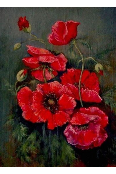 Marcel Kristal Tablo Μαργαρίτες Marcel Art Diamond Μωσαϊκό Ζωγραφική 48x69cm