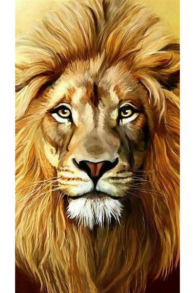 Marcel Kristal Tablo Lion Marcel Art Diamond Μωσαϊκό Πίνακας 33x61cm