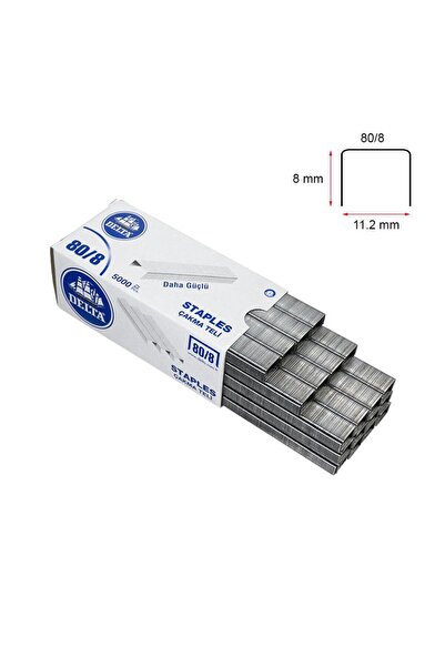Delta 80/8 Zımba Teli 8 Mm - 1 Paket