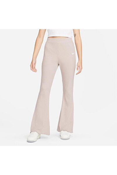 Nike Sportswear Rib Jersey Kadın Kahverengi Eşofman Altı