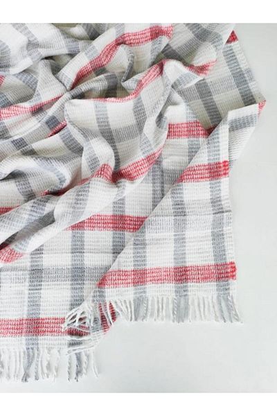 Mulberry Fringed Blanket Double 180 x 220