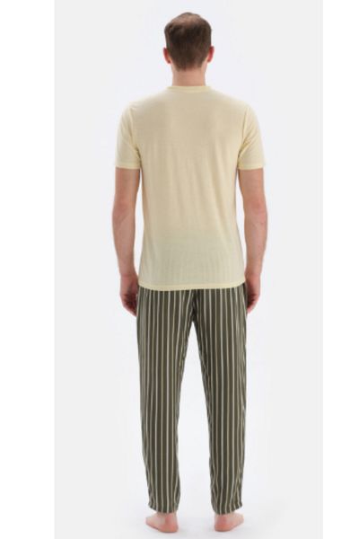 Eros Pijama Ριγέ ανδρικό βαμβακερό κοντομάνικο σετ πιτζάμες
