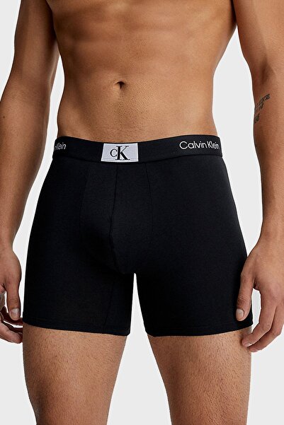 Calvin Klein Logolu Pamuklu 3 Pack Boxer 000nb3529aub1 Erkek Boxer 000nb3529a Ub1
