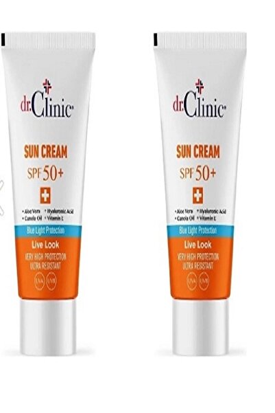 Dr. Clinic كريم واقي من الشمس - عامل حماية من الشمس SPF 50، مجموعة مكونة من ق...