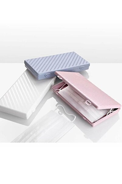 Entude Maske Taşıma Saklama Kutusu Renkli 2'li Set