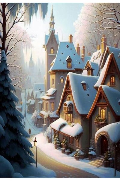 dialands SNOWY STREET-40X60CM-DM081