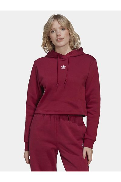 Adidas Bordeaux Damen Sweatshirts Sportlich und Modisch Trendyol