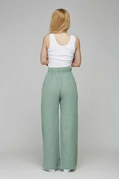 Motherway Hamile Müslin Lastikli Pantolon