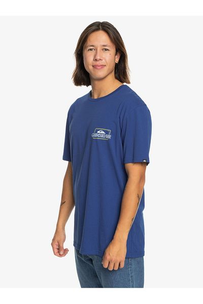 Quiksilver Ανδρικό μπλουζάκι Line By Line Monaco Blue-12227-