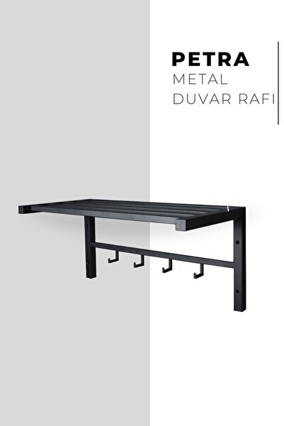 3art Metal Dekoratif Metal Duvar Rafı Duvar Askısı - Portmanto Askısı Antre H...