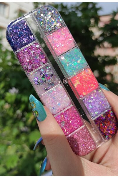 Serashine Glitter Jel Far Simli Kremsi Jel Far Paleti 3