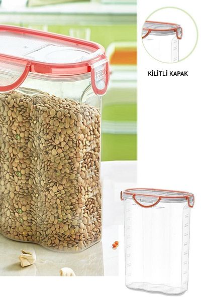 Viyalente Food Container Transparent No:3 (2,4 Lt) Sa-590 153.001.b015