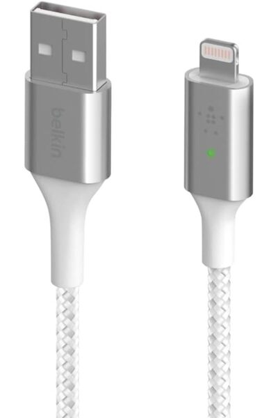 Belkin Smart Led Örgülü Lightning Kablo - 1.2m