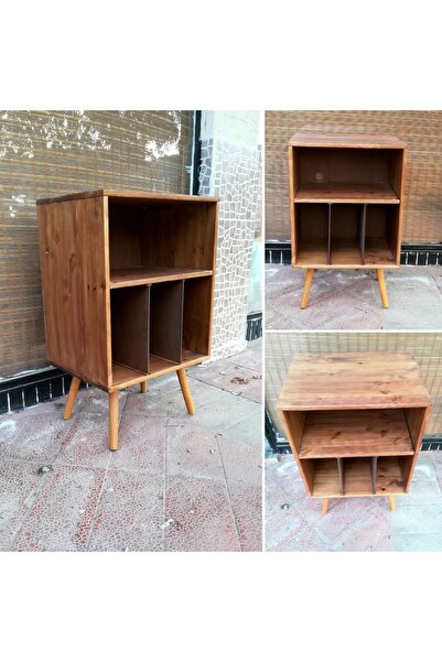 ratolye Masif Ahşap Plak ve Pikap Dolabı - Rpt07