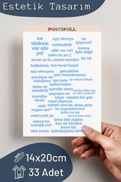 Postifull Office Themed Sticker Set - 21 Piece Sticker Set - Phone, Tablet, Notebook Laptop Compatible Sticker