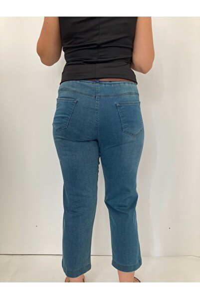 Epique Wear Stretchy Cotton Capri Pants - Plus Size, Elastic Waist