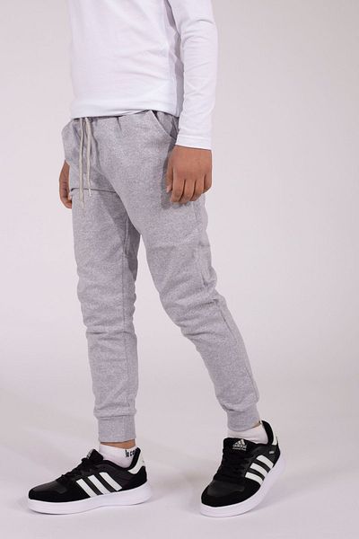 han elegant Pantaloni de jogger unisex pentru fete și băieți, cu 2 buzunare cu șnur, talie elastică și tiv cu nervuri