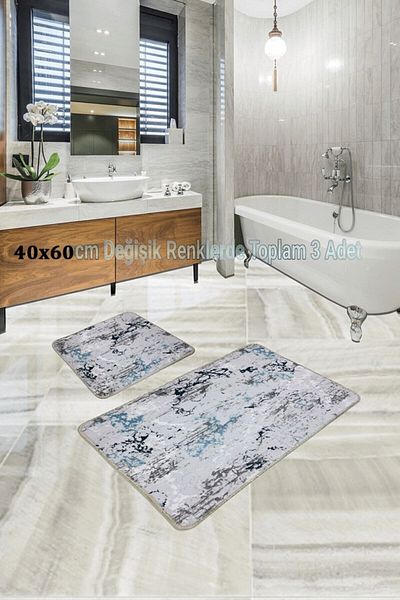 ALgorand Home Special Production Bathroom Rug and Mat 3 Pieces (40X60CM)