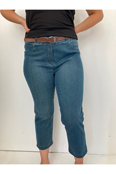 Epique Wear Stretchy Cotton Capri Pants - Plus Size, Elastic Waist