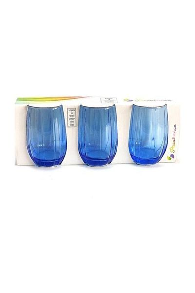 Paşabahçe 420302 Linka Blue Water Glass 240 Cc 3 Pieces