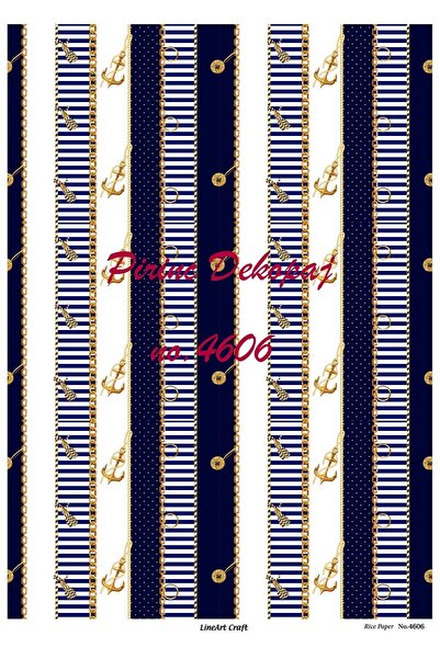 LİNEART Brass Decopage Paper No:4606- 29X42Cm
