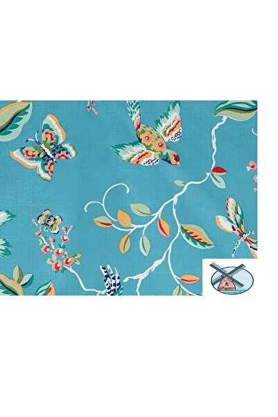 Madame Coco Violet PVC Masa Örtüsü - İndigo - 140 cm