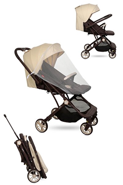 Maxi Taxi Kokpit Çift Yönlü Kabin Boy Bebek Arabası-krem Kahve