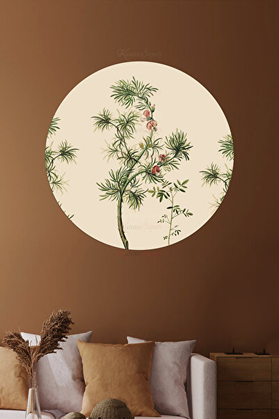 KanvasSepeti ملصق جداري على شكل قماش سميك ذاتي اللصق مزخرف بفن بوهيمي تجريدي