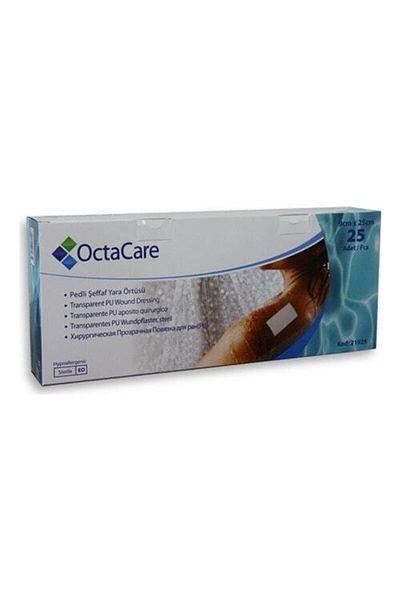 Octacare Padded Transparent Wound Cover 9Cmx20Cm 25 Pieces