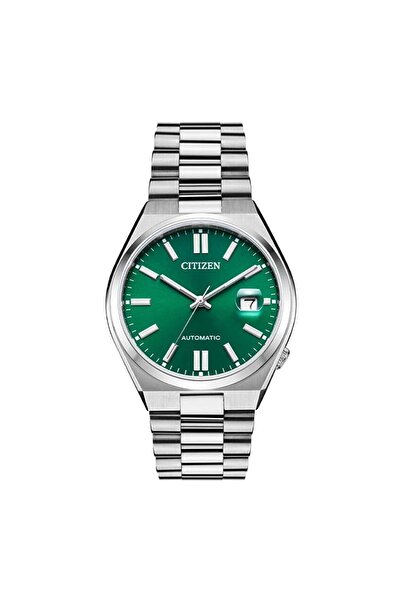 Citizen Tsuyosa Gümüş Erkek Kol Saati Su Geçirmez Paslanmaz Çelik Makine Gara...
