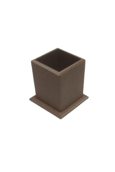 Yıldız Hobi Kırtasiye Suport pentru stilou MDF brut vopsit (7X7X9 CM)