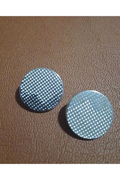 İMREN AKSESUAR Μεταλλικό κουμπί 2,5 εκ. με σχέδιο, επικαλυμμένο με νικέλιο, 1 συσκευασία 4 τεμαχίων