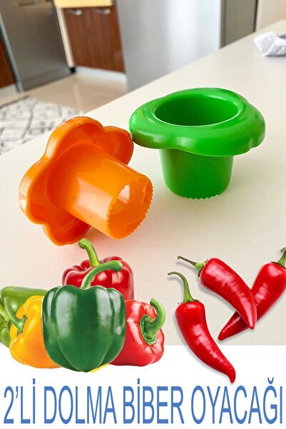 Entude 2'li Dolmalık Biber Kabak Patlıcan Oyacağı, Kırılmaz Pratik Dolma Oyucu
