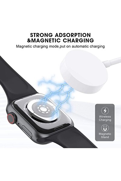 Deppo Trend Apple Watch 9 8 7 6 5 4 3 Se Uyumlu Şarj Cihazı Manyetik Şarj Kablosu Type-c Şarj Aleti