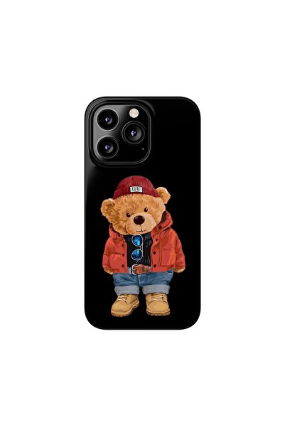 izzytech حافظة هاتف مصممة لهاتف آيفون 13 برو، تيدي سيليكون مضادة للصدمات لهات...